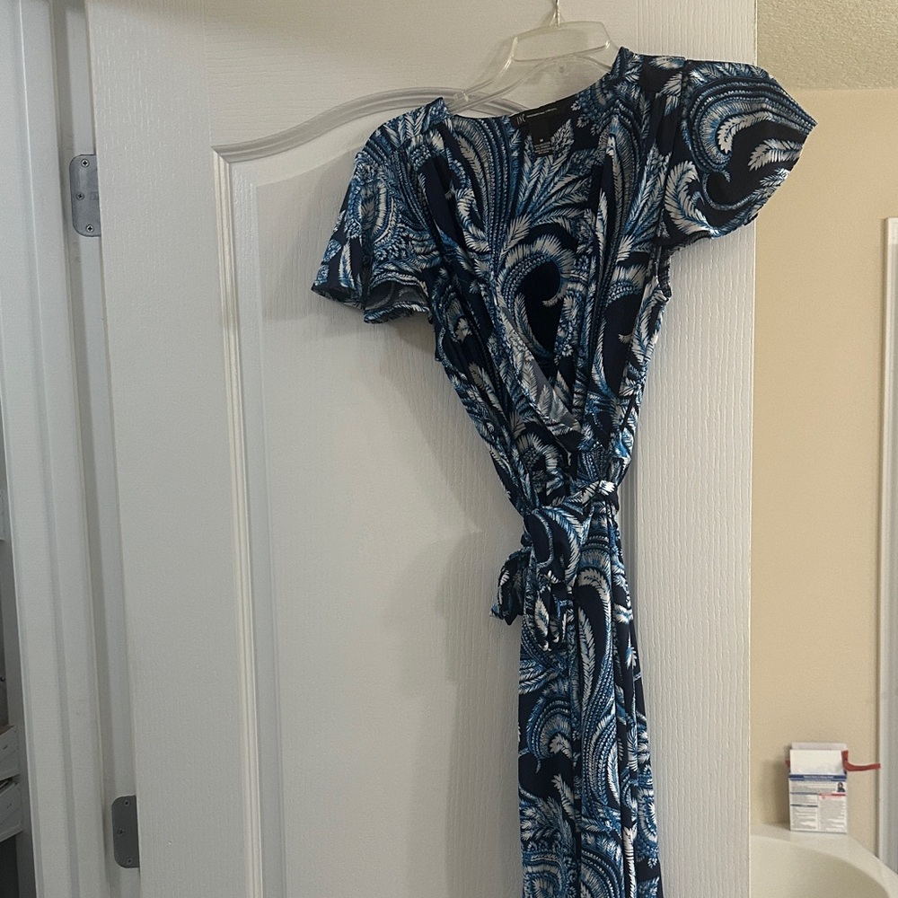 INC International Concepts Navy and White Dress